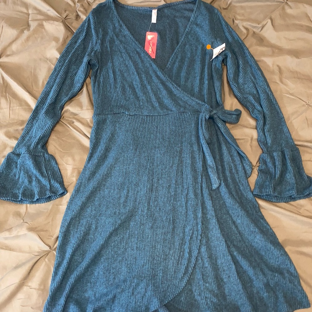 Faux wrap dress
